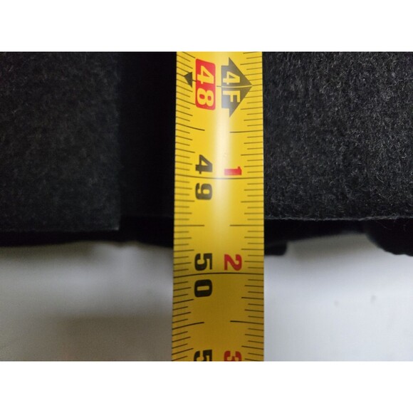 Adolfo Trench Coat Mens 46L Cashmere Wool Blend Charcoal Old Money Quiet Luxury - Picture 7 of 10